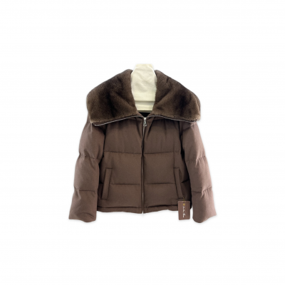 LORO PIANA MINK-COLLAR DOWN JACKET